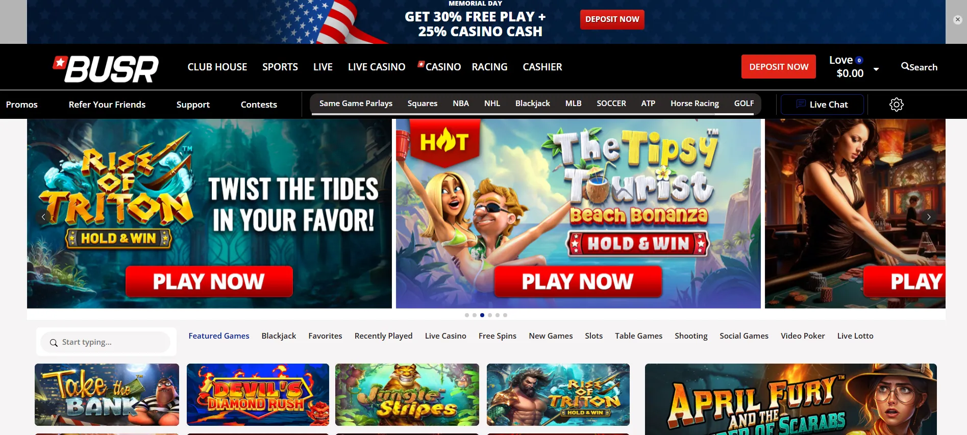 A screenshot of BUSR lobby