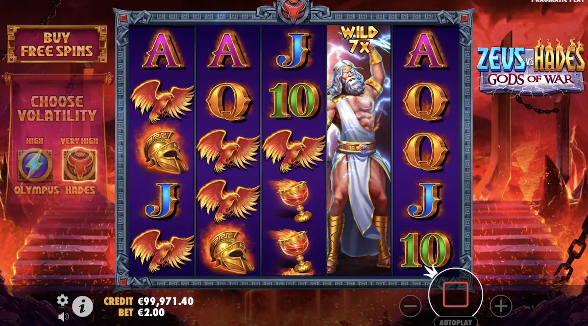 Zeus vs Hades Gods of War Zeus vs Hades Gods of War Expanding Wilds Slot