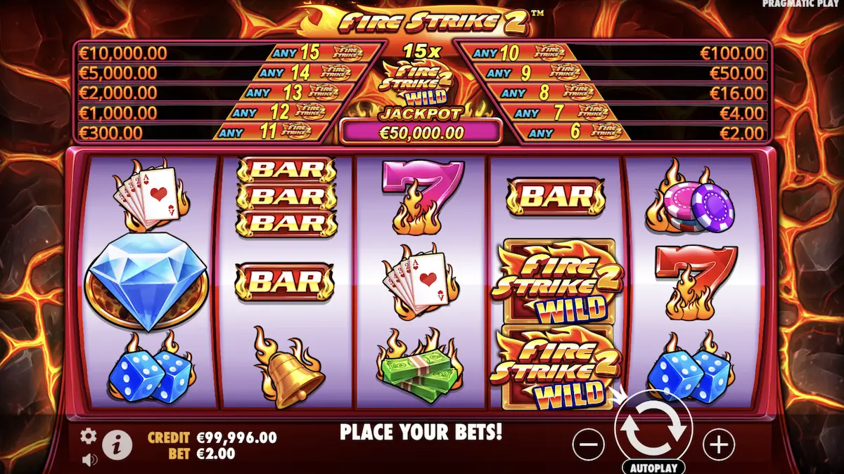 Fire Strike 2 Fire Strike 2 Jackpot Slot